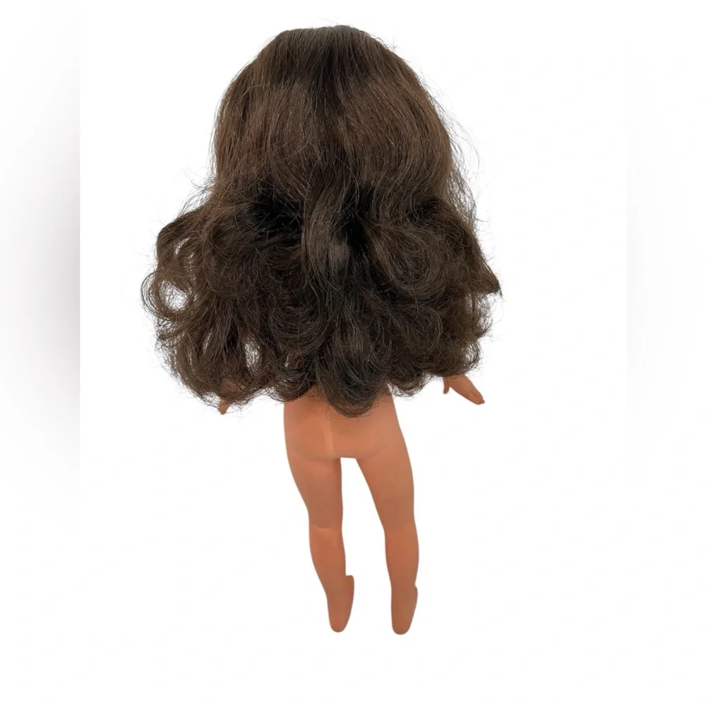 Furga Italy Vittoria Doll 14” Vtg Brunette Hair Blue Eyes Posable 60s “V” Girls
